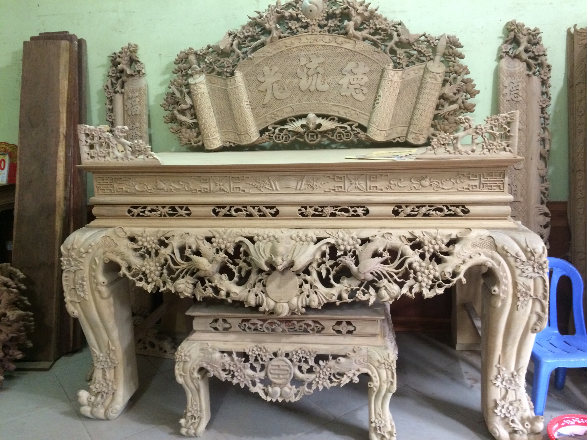 Tủ Thờ Gỗ Sồi